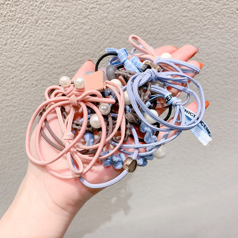 (Hàng Tặng) Buộc tóc sợi vải, buộc tóc thời trang nhiều màu sắc