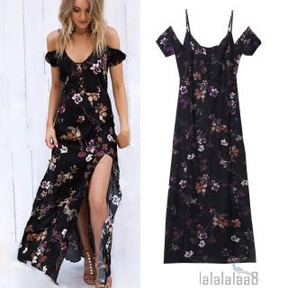 Đầm Maxi trễ vai xẻ tà quyến rũ cho nữ
