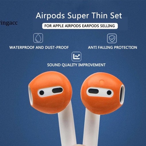 Bộ 2 Nút Đệm Tai Bằng Silicon Chống Trơn Trượt , chống bẩn Cho Tai Nghe Airpods 1 2 i11, i12 AP103