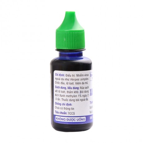 Combo bôi da bỏng do kiến ba khoang - Dung dịch hồ nước và nước xanh Methylen 1%