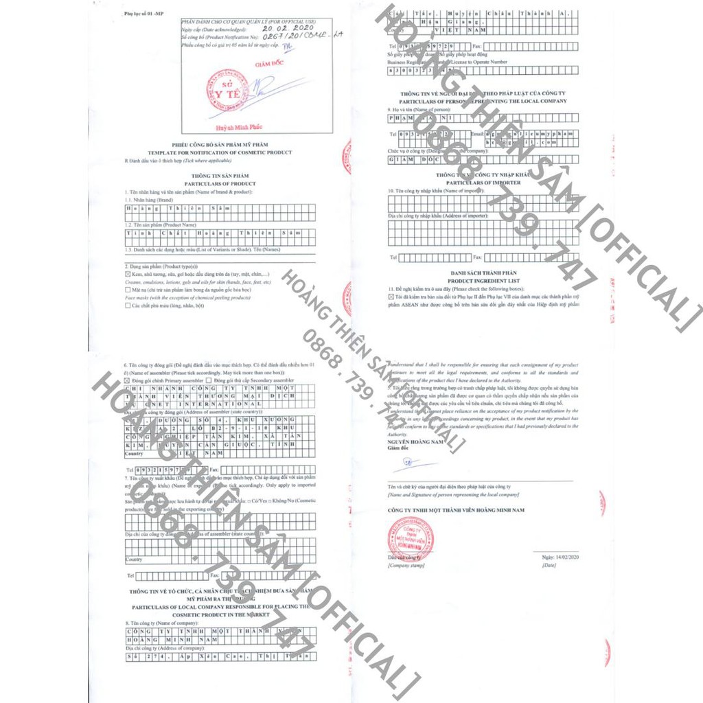 Tinh Chất Hoàng Thiên Sâm - Cải Thiện Mụn - Nám - Tàn Nhang - Sẹo Rỗ | BigBuy360 - bigbuy360.vn