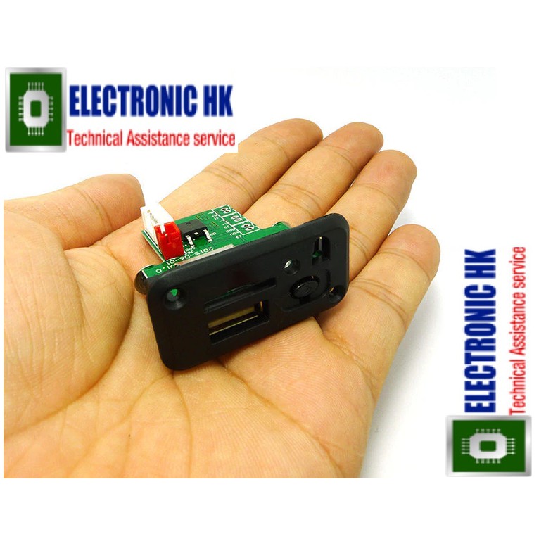 Bộ giải mã MP3 mini 5V12V. Gồm Đầu đọc thẻ USB, Bộ khuếch đại âm thanh được cài đặt Máy nghe nhạc MP3 MP4