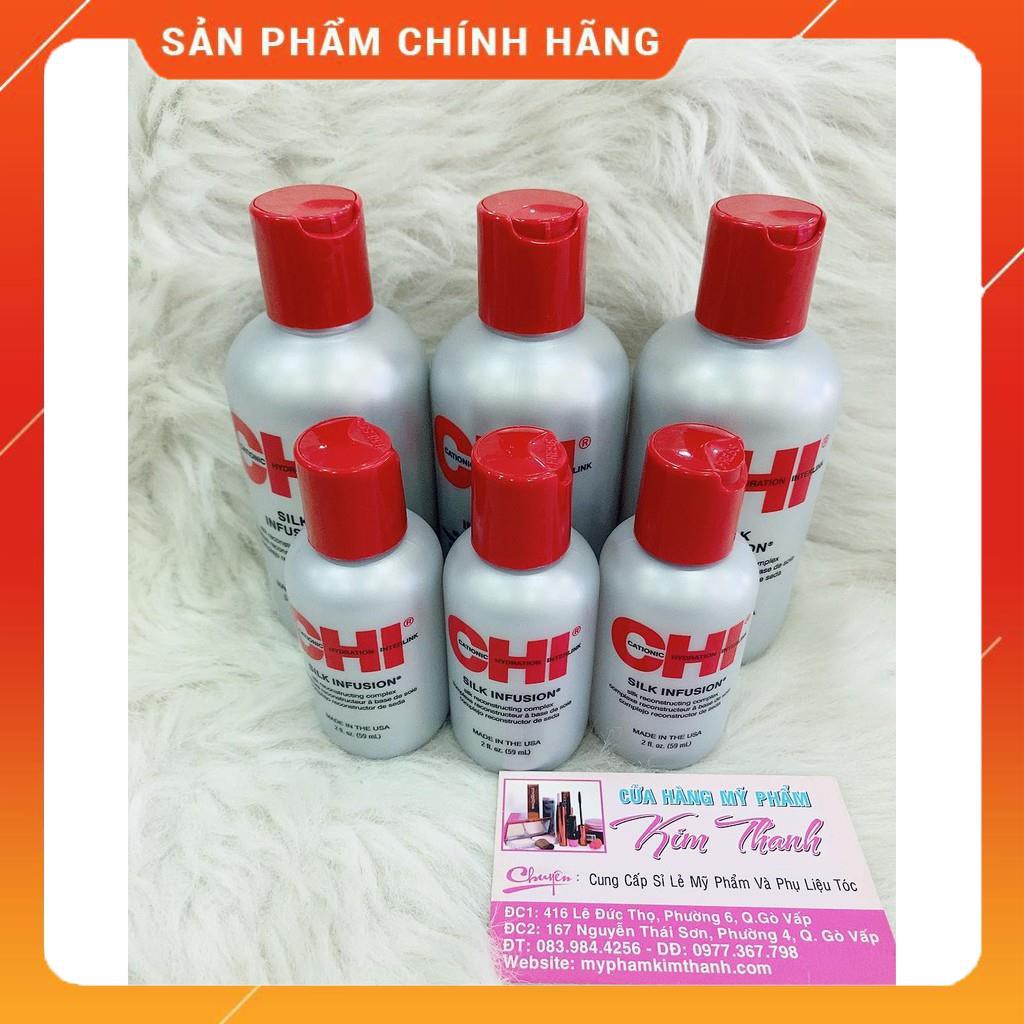 Tinh dầu dưỡng tóc dành cho tóc khô khó vào nếp CHI Silk Infusion (59ml/177ml)