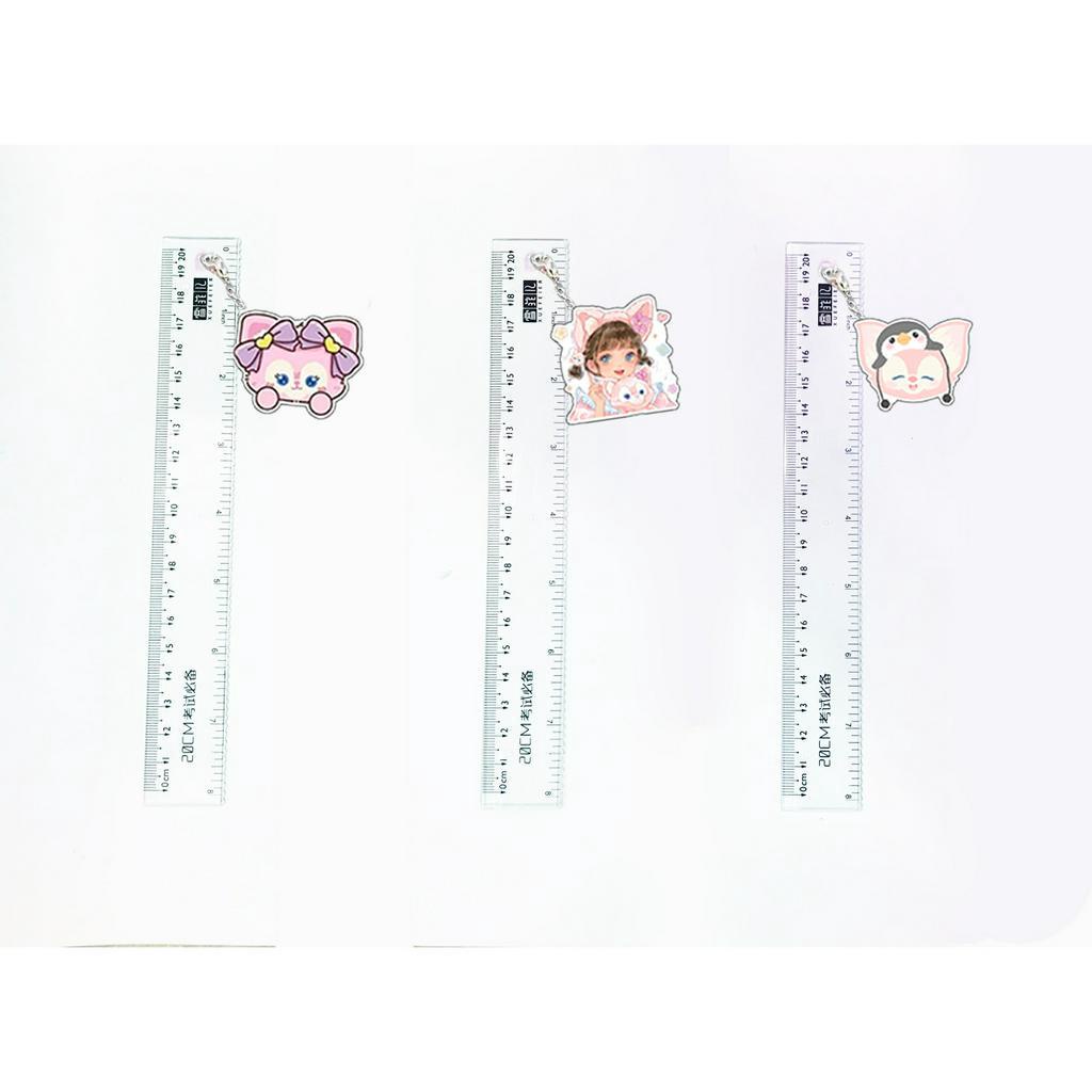 thước kẻ treo gấu dâu tây lotso thỏ stella cáo lina TKT5 hoa cúc GD  cute dễ thương hoạt hình thần tượng DF friends