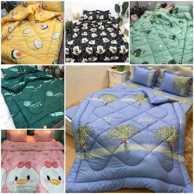[ NHẬP MÃ HADOCHCH4  GIẢM 40K ĐƠN TỐI THIỂU 177K ]SET GA GỐI CHĂN PHAO CỰC ẤM CHO MÙA ĐÔNG