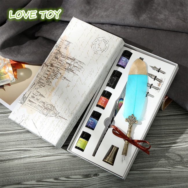 Set Bút Chấm Lông Vũ Thủy Tinh Pha Lê Nkodok