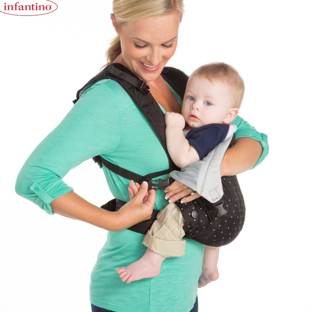 Địu Em Bé INFANTINO - Vải Thoáng Hơi Tạo Cảm Giác Thoải Mái Khi Đi Du Lịch Dã Ngoại