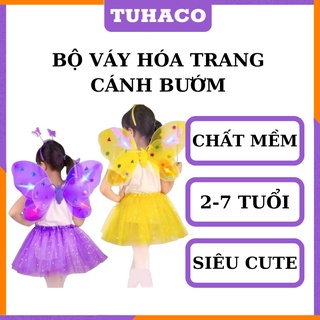 Bộ váy hóa trang cánh bướm, cánh tiên thiên thần cho bé gái Tuhaco