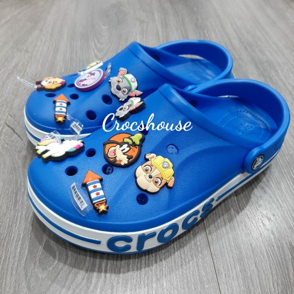 Dép crocs chính hãng, dép sục crocs baya nam nữ tặng kèm jibbitz gắn viền chữ - Crocs house