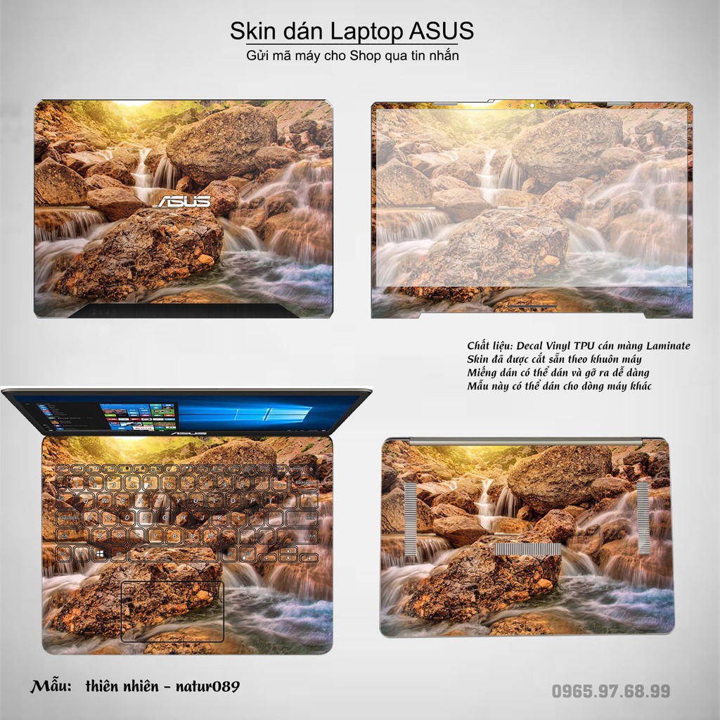 Skin dán Laptop Asus in hình thiên nhiên nhiều mẫu 5 (inbox mã máy cho Shop)