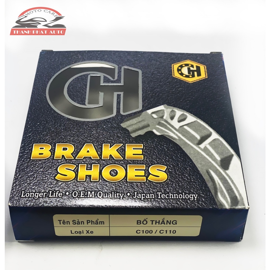 Bố thắng đùm xe dream - wave CH Brake Shoes loại xe C100/C110 kèm lò xo