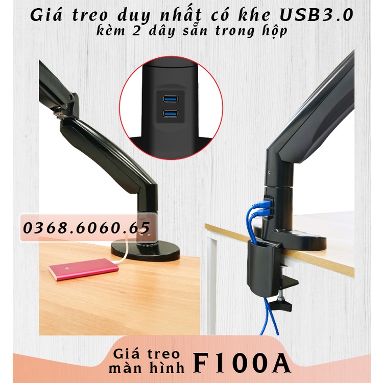 F100A #Giá Treo Màn hình #Tay treo màn hình #Giá đỡ màn hình/ [Màn Hình 22&quot; - 35&quot; inch] – [Cao Cấp hơn F80] #NB F100A