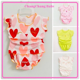 Đồ bộ bé gái, đồ bộ sơ sinh cho bé chất thun thoáng mát từ 4kg đến 10kg ChangChang Baby