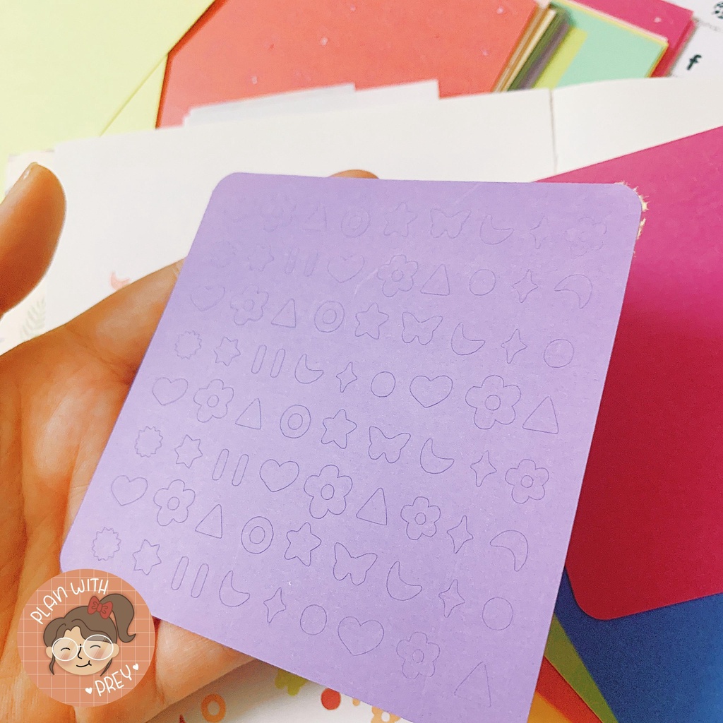 Sticker họa tiết mini trang trí sổ, trang trí toploader | Designed by Plan With Prey Studio