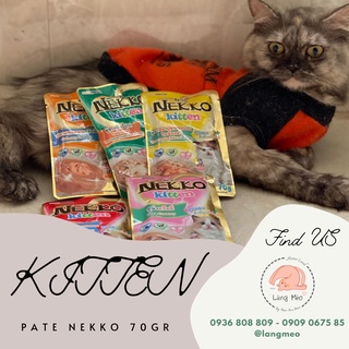 Pate nekko Kitten 70gr - thức ăn ướt cho mèo