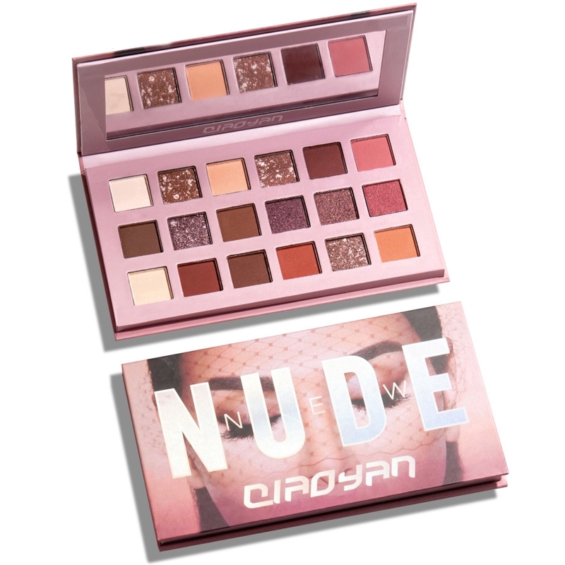 [Hàng mới về] Bảng phấn mắt 18 màu nhung mịn bền lâu trang điểm thời trang cho nữ