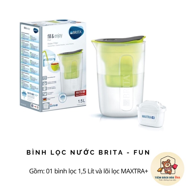 Bình lọc nước Brita - Fun - Công nghệ lọc nước hàng đầu nước Đức