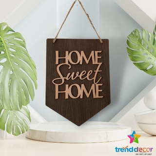 Bảng gỗ treo cửa bảng gỗ decor home sweet home trang trí góc học tập phòng khách nhà cửa