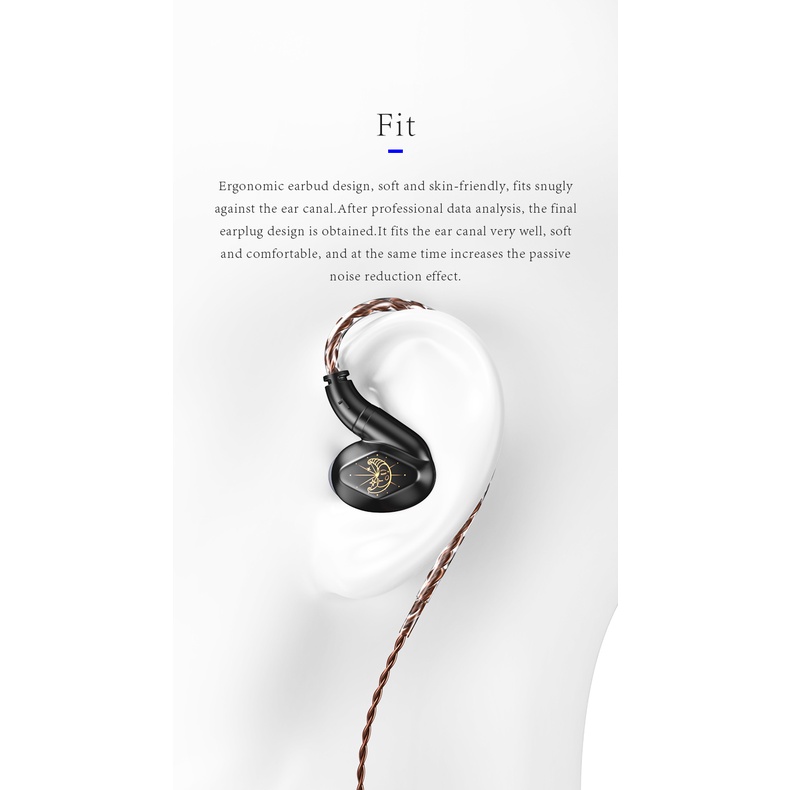 Màn hình trong tai BLON Z200 10mm Màn hình màng Carbon Tai nghe động có dây Tai nghe HiFi Tai nghe nhạc Tai nghe nghe nhạc 3,5 mm Cắm tai nghe