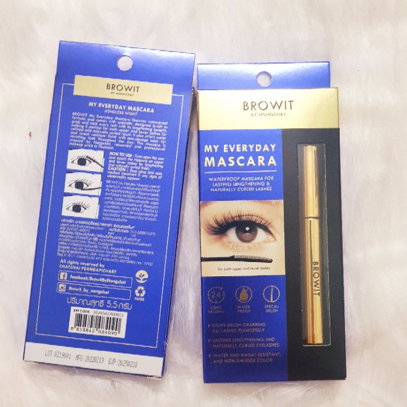 Mascara Browit Nongchat dài mi Thái Lan