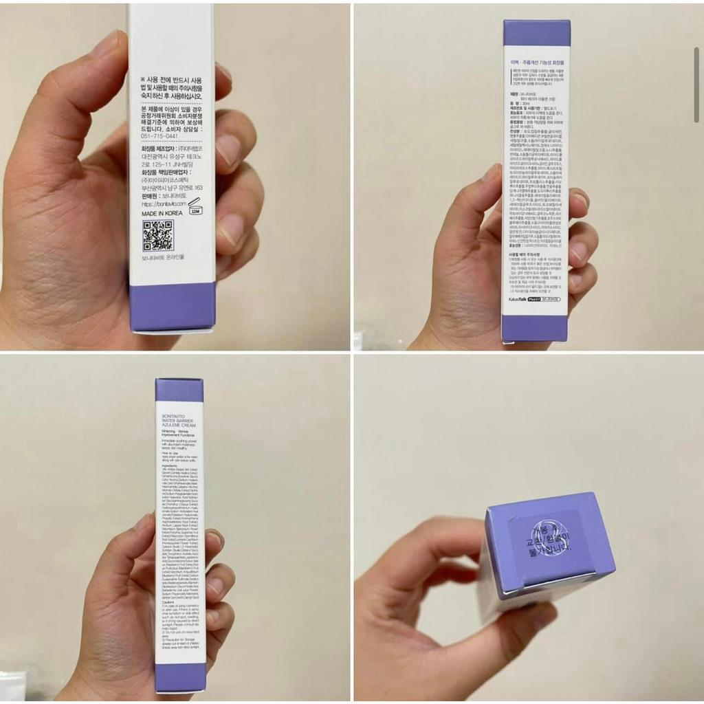 Combo Serum cấp nước phục hồi  Ampoule HA B5 Hyaluronic Acid 98% Plus D.L Pantenol 100ml Hàn Quốc + Kem AZULENE