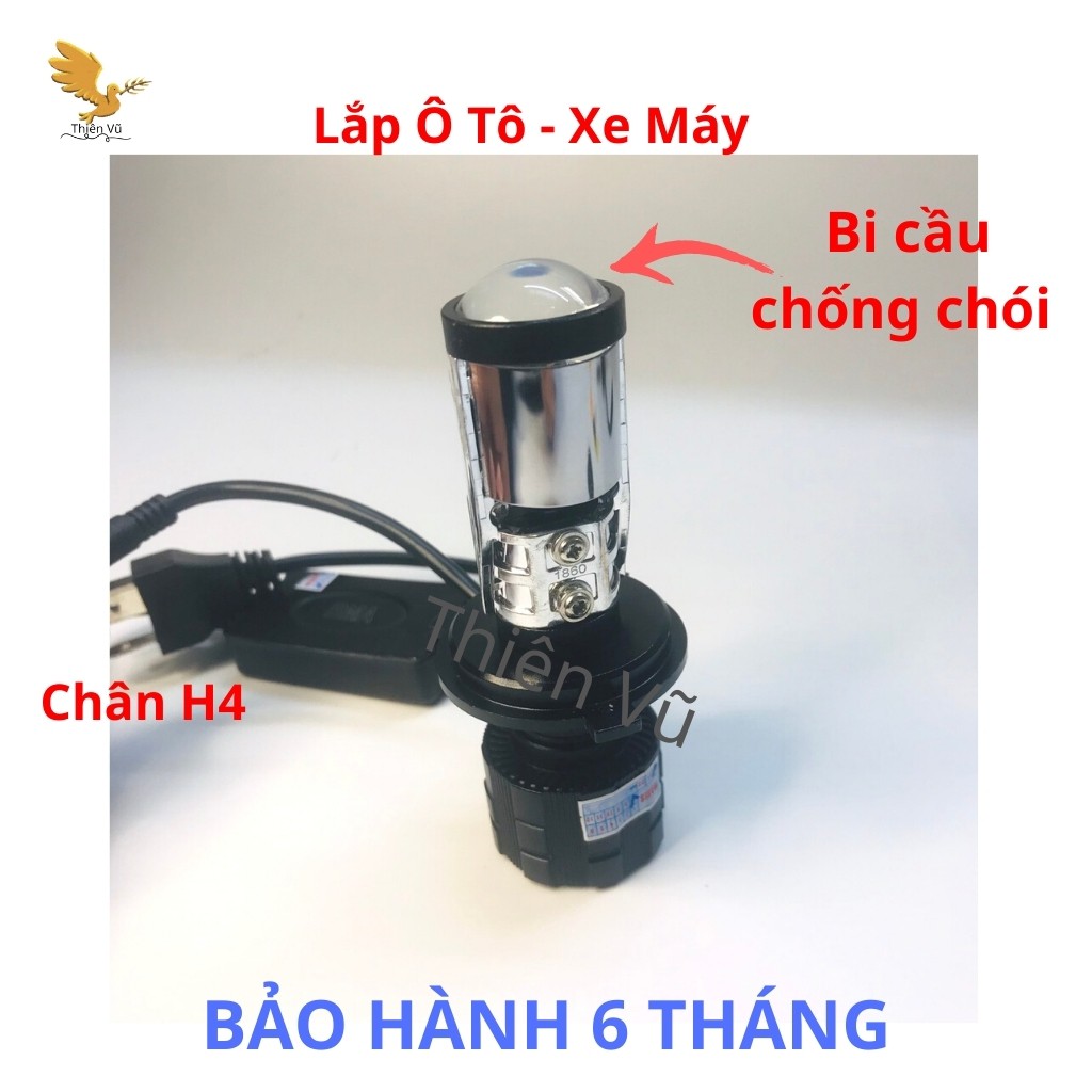 Đèn Pha Led Bi Cầu Ô Tô - Xe Máy Siêu Sáng - Giá 1 Bóng