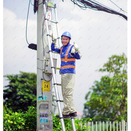 Thang nhôm rút đơn HAKAWA HK138 Sản phẩm chính hãng Bảo hành 2 năm