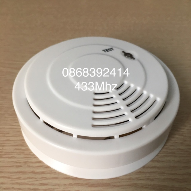 Cảm biến báo khói không dây 433Mhz cho báo động trung tâm và cmaera wifi