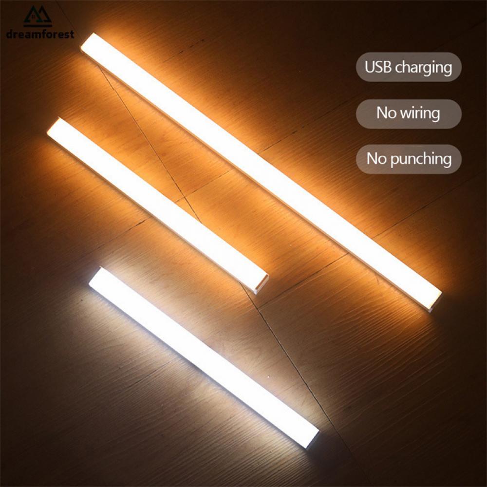 Df Đèn LED Không Dây Cảm Biến Chuyển Động Có Thể Sạc Lại Bằng Cổng USB Gắn Tủ Chén Nhà Bếp