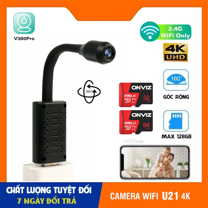 [FREESHIP⚡️ SIÊU SALE]CAMERA IP WIFI MI-NI U21 CHẤT LƯỢNG 4K, GÓC SIÊU RỘNG, SIÊU NÉT | BigBuy360 - bigbuy360.vn