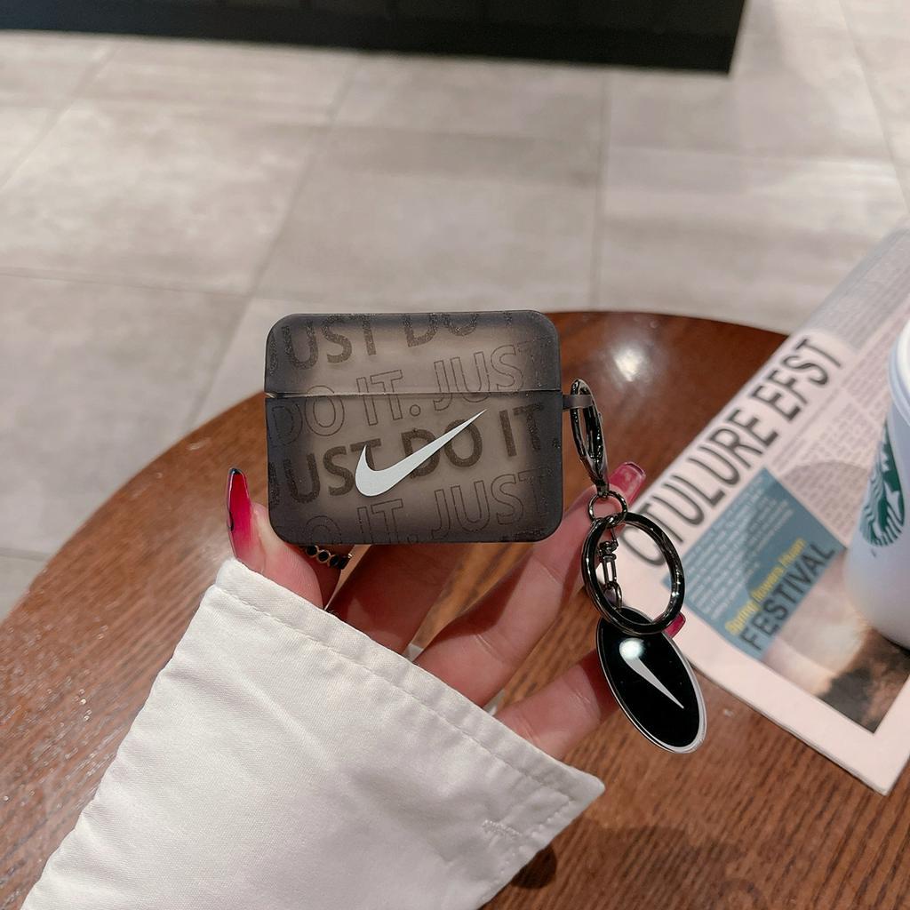 Vỏ Bảo Vệ Hộp Sạc Tai nghe không dây Airpods pro gen 2 1 2 pro 3 In Chữ JUST DO IT Phong Cách Thể Thao Thời Trang