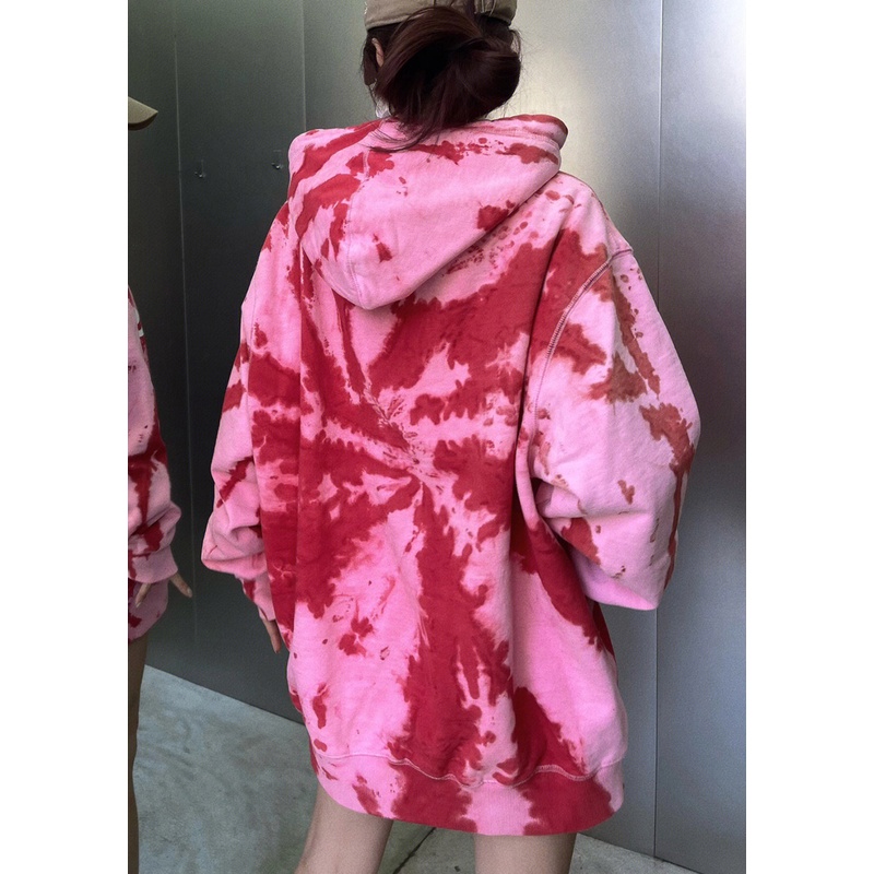 Áo Hoodie Dài Tay In Chữ Phong Cách Retro Mỹ