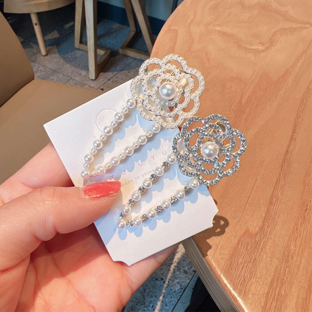 JARRED Kẹp tóc hỗ trợ rửa mặt Đính Đá Phong Cách Hàn Quốc Sang Trọng Cho Nữ