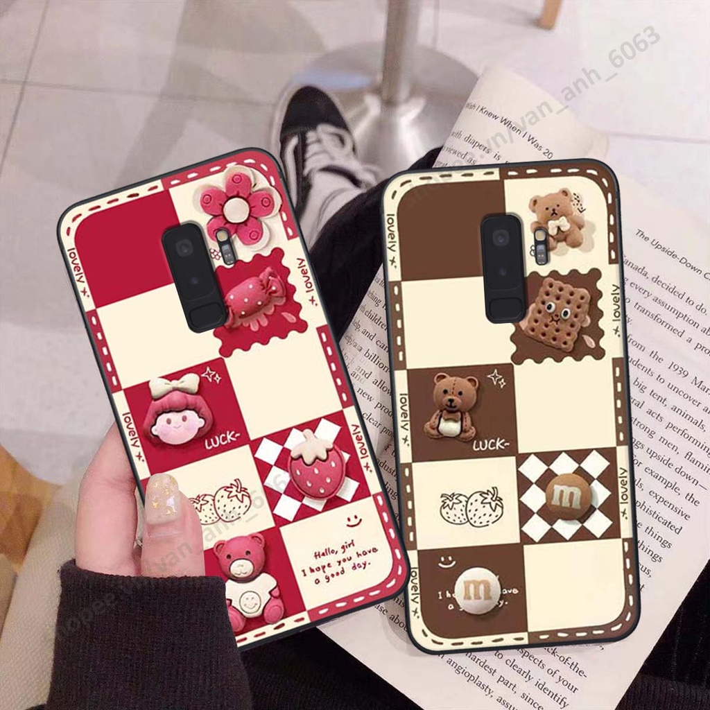 Ốp lưng Samsung S9 / S9 Plus / S9+ hình gấu, kẹo dễ thương cute