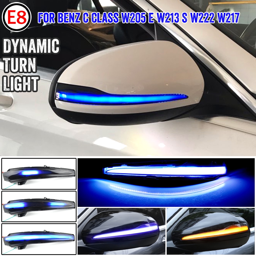 Đèn Xi Nhan Nhấp Nháy Gắn Gương Chiếu Hậu Cho Mercedes Benz C E S Glc W205 X253 W213 W222 V-Class W447