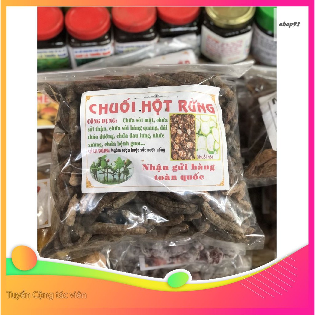 Chuối hột rừng - Loại đặc biệt - túi 1kg nguyên quả, thát lát ngâm rượu