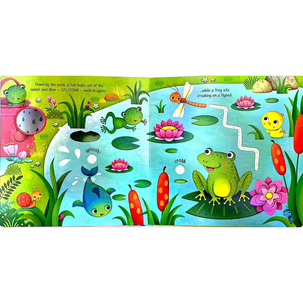 Sách Usborne âm thanh tiếng Anh cho bé từ 3-6 tuổi: Garden Sounds