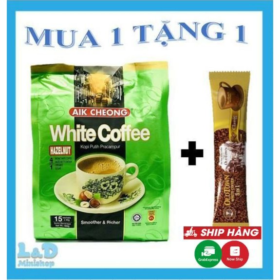 Cà Phê Trắng White Coffee AIK Hạt Dẻ Malaysia