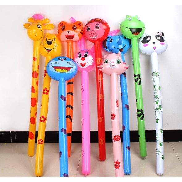 Gậy phao hình thú cổ dài cao 120cm nhiều mẫu cho bé
