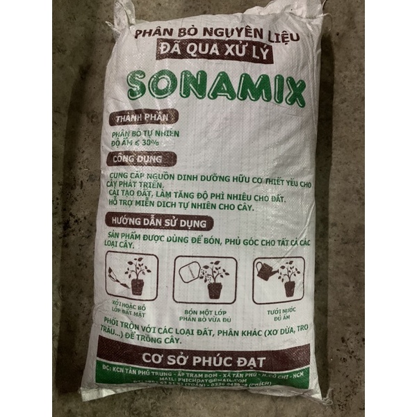 Phân bò ĐÃ QUA XỬ LÝ SONAMIX bao 20dm3