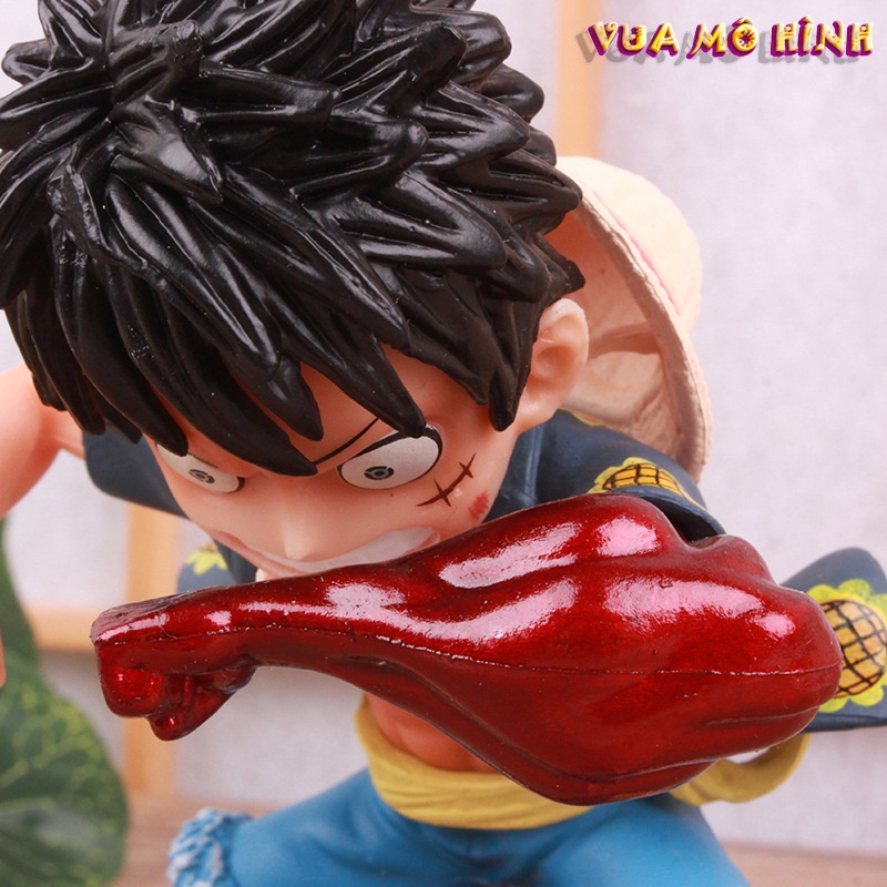 Mô hình One Piece - Figure One piece Luffy biến hình có 2 tay cao 12cm cực đẹp