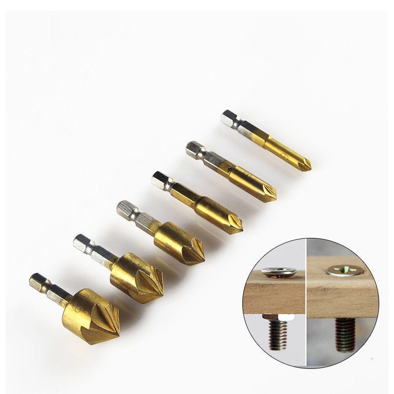 Set 6 Mũi Khoan Titan Lục Giác Chuyên Dụng