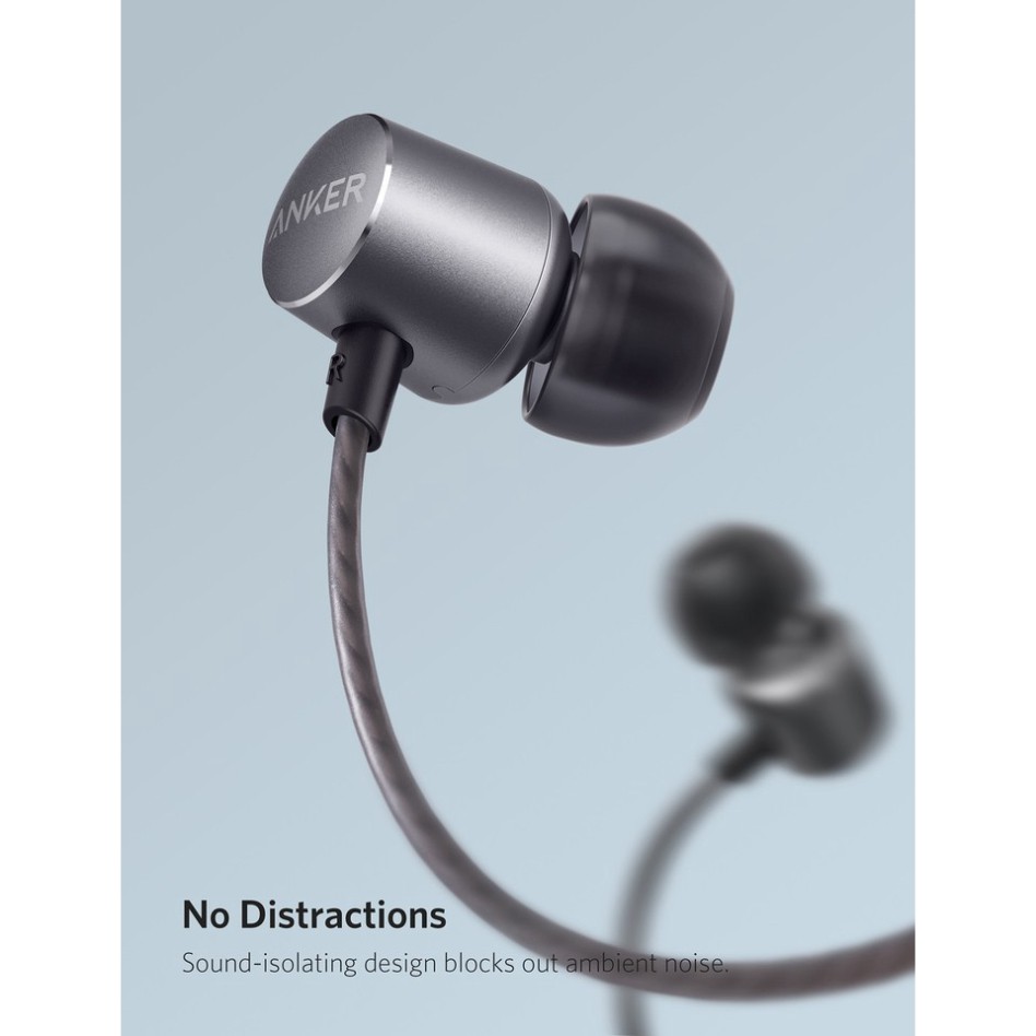 [ Chính hãng ] Tai nghe có dây ANKER SoundBuds Verve có mic - A3801 - hàng chính Hãng