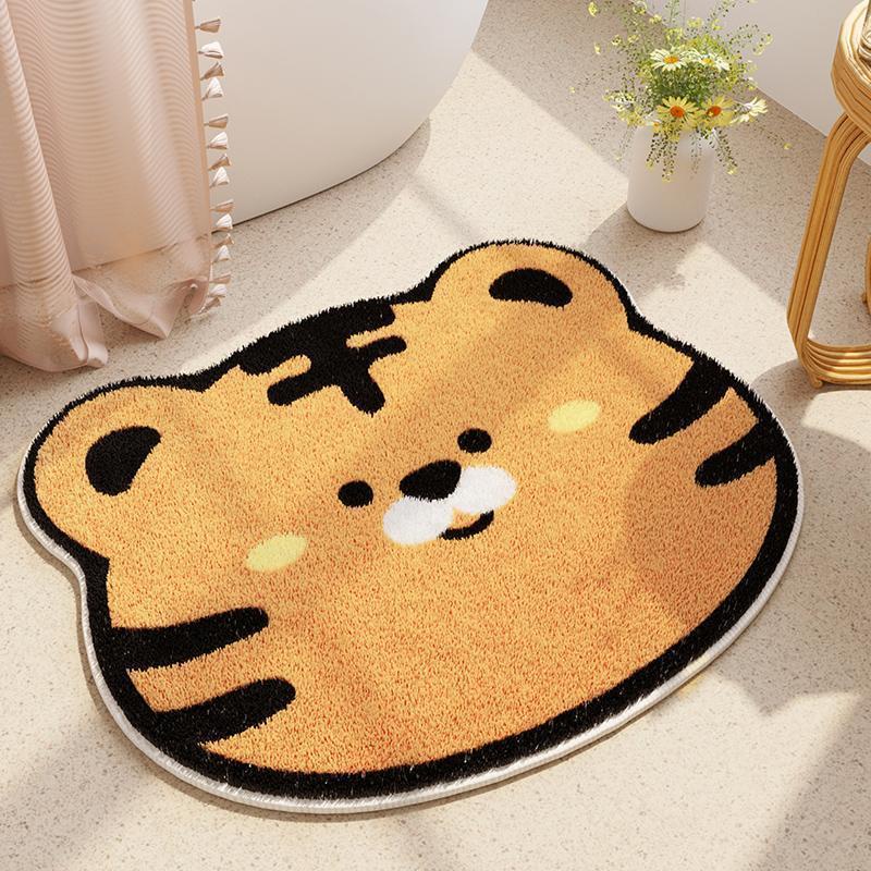 Thảm Chùi Chân Chống Trượt Thấm Hút Nước Tốt In Họa Tiết Hoạt Hình Dễ Thương