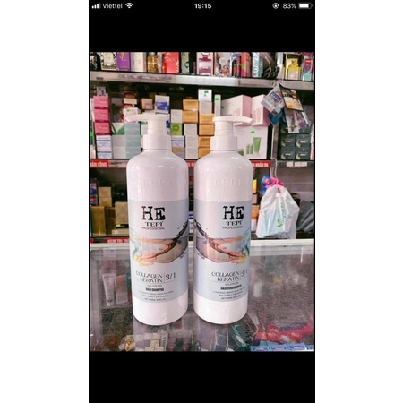 GỘI XẢ TÁI SINH TÓC HƯ TỔN HE TEPI 1000ml