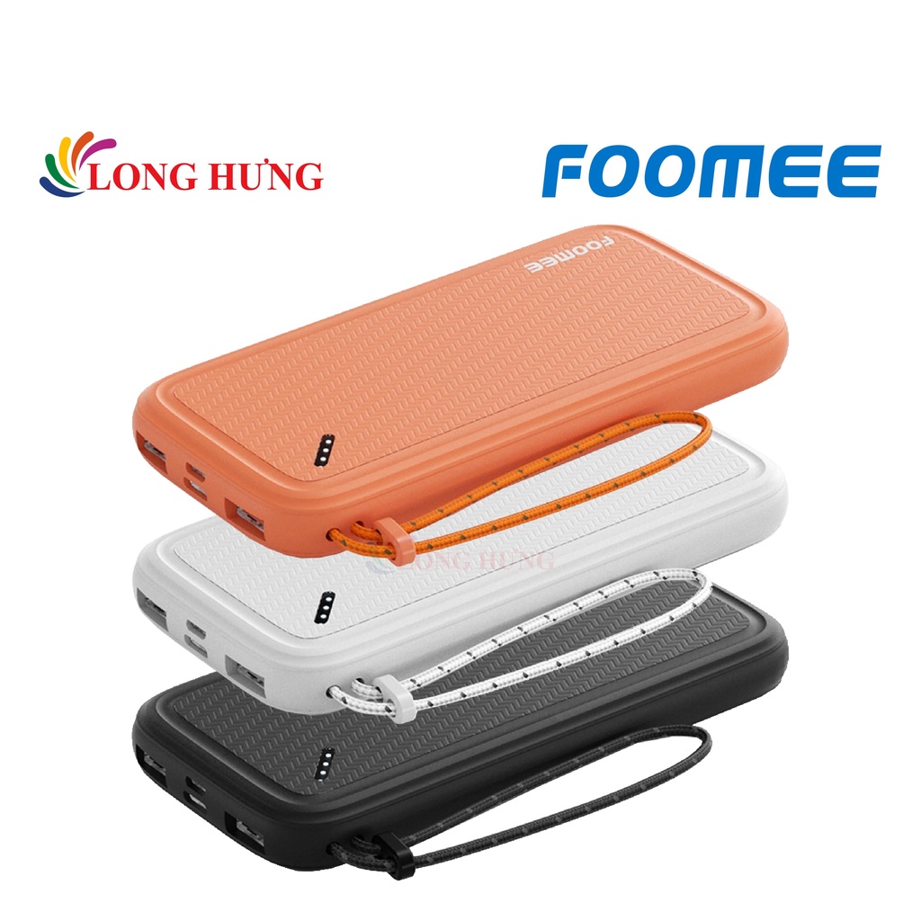 Sạc dự phòng Foomee 10000mAh AU10 - Hàng chính hãng - Sạc nhiều thiết bị cùng lúc, vật liệu chống cháy tốt