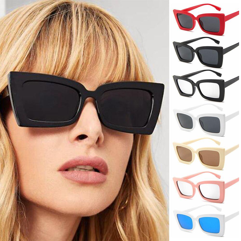 Kính Mát Gọng Vuông Chống Tia UV400 Phong Cách Âu Mỹ Thời Trang Cho Nam