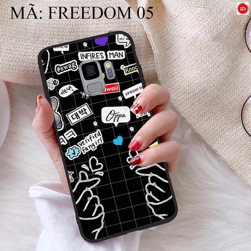 <Giảm giá> Ốp lưng Samsung S9 viền dẻo TPU BST Phong Cách Freedom