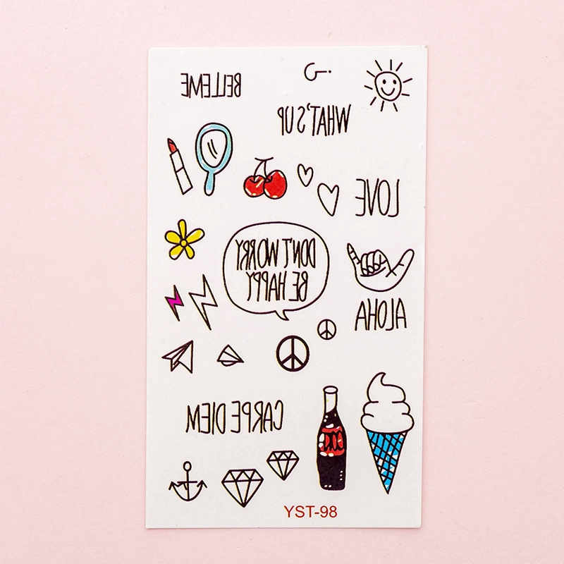 Nhãn dán trang trí hoạ tiết Hoạt hình dễ thương