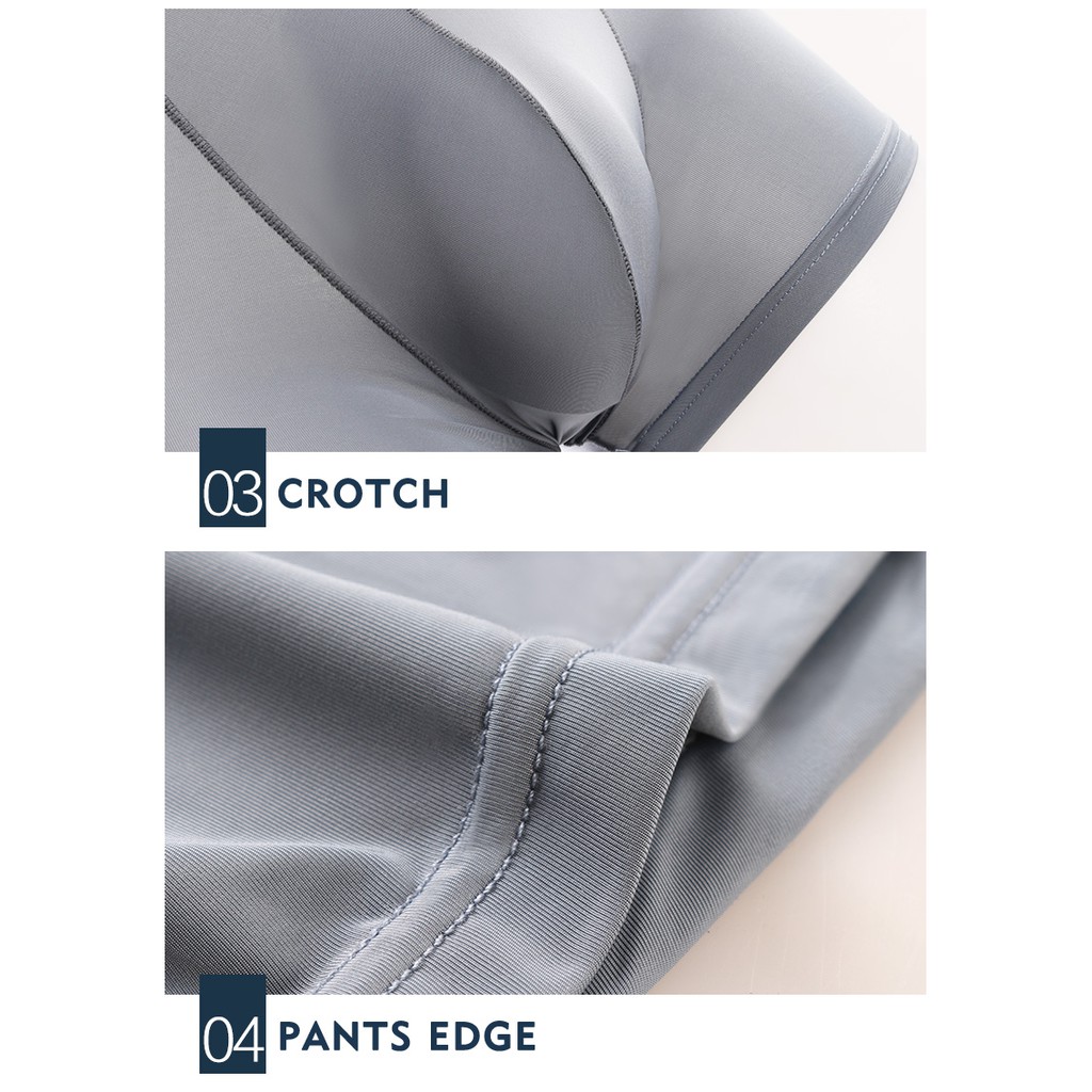 Quần lót Boxer làm từ lụa lạnh 036 thời trang quyến rũ cho nam